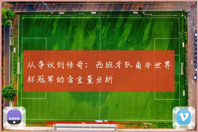 从争议到传奇：西班牙队南非世界杯冠军的含金量分析