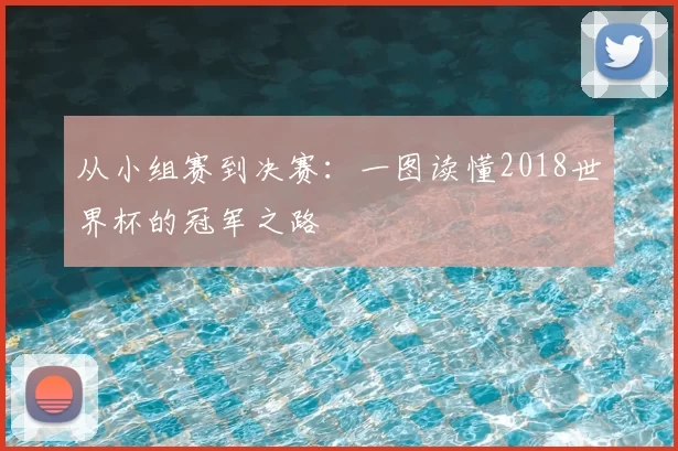 从小组赛到决赛：一图读懂2018世界杯的冠军之路